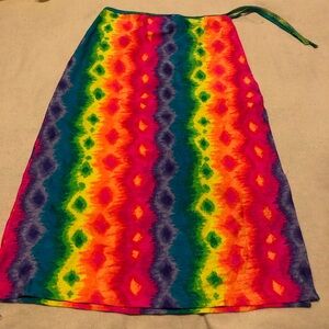 Vintage neon “Bathing Babes” swim coverup/sarong